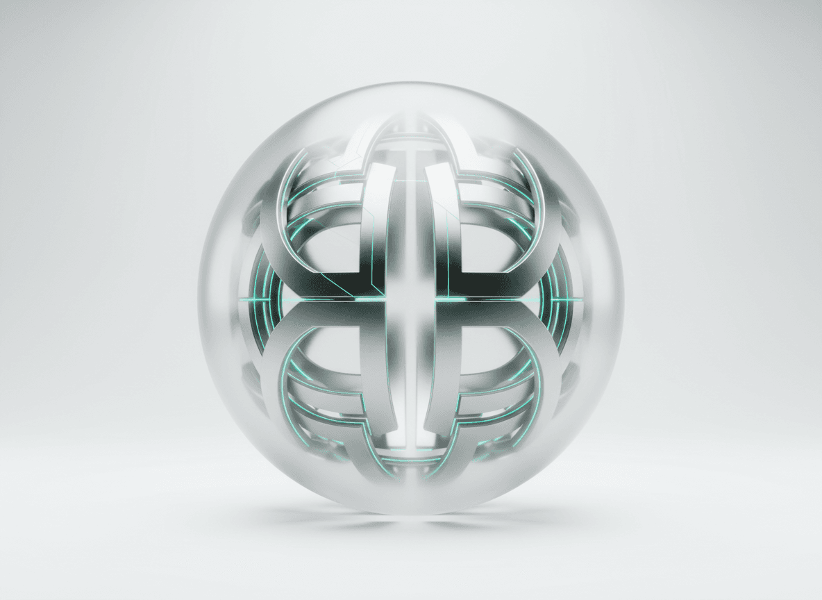Abstract glass policy orb representing Smart Treasury controls